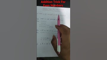 Addition Trick for Even numbers #shorts #maths #mathstricks #speedmathstricks #easymaths #ssc #trick