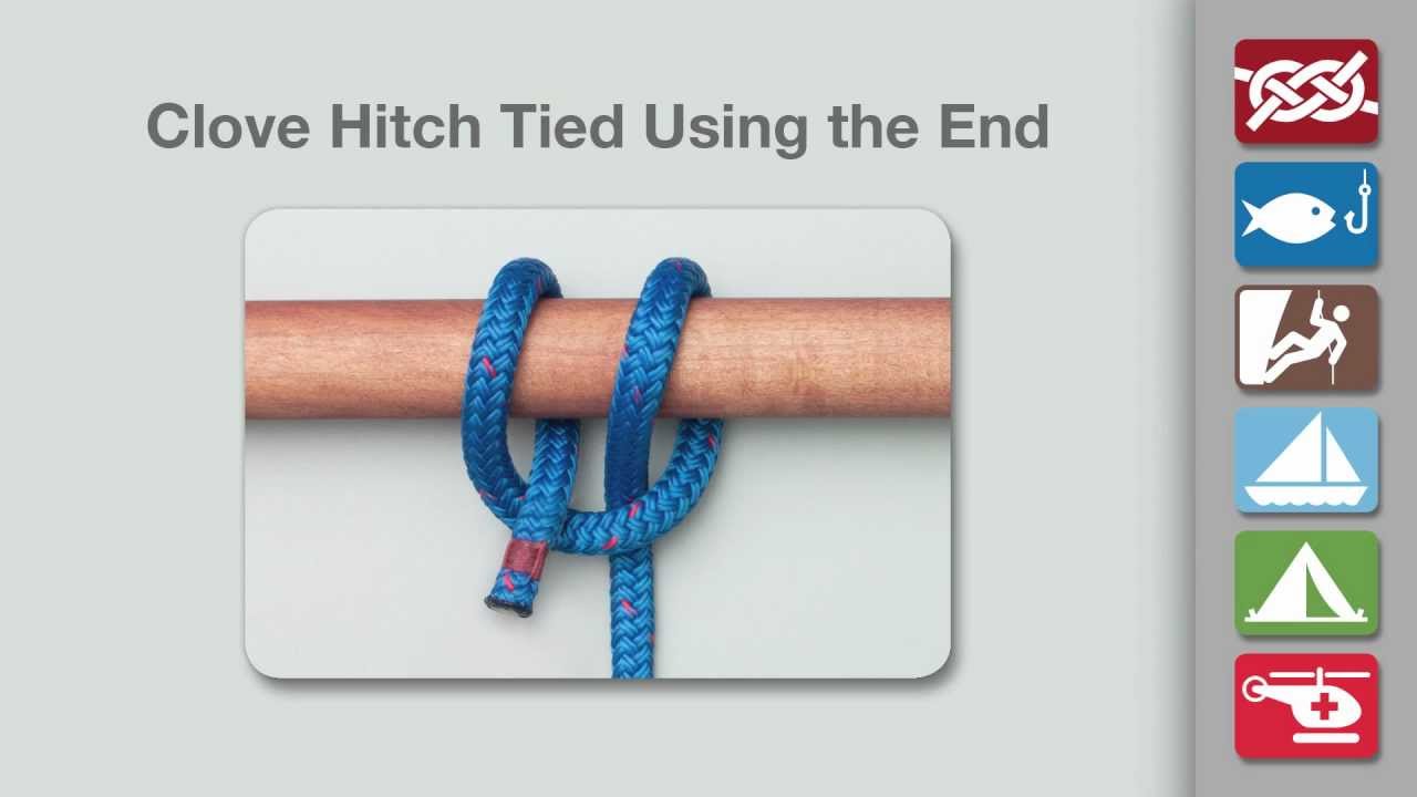 Clove Hitch (Rope End Method)  How to Tie a Clove Hitch (Rope End