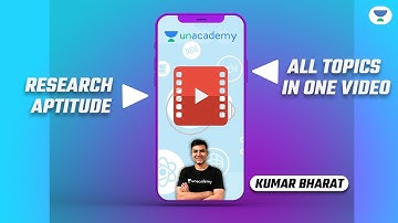 NTA UGC NET 2021 | Research Aptitude by Bharat Kumar | All Topics in One Video