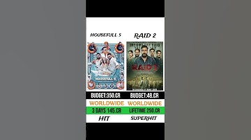 HOUSEFULL 5 VS RAID 2 | BOX OFFICE COLLECTION #housefull5 #raid2 #youtubeshorts #shortsfeed #new