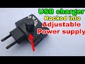 DIY adjustable power supply from USB charger | how to make lab bench power supply | Free Circuit Lab