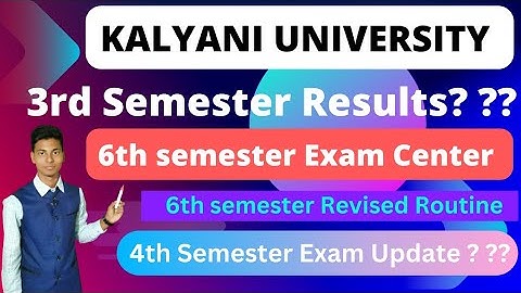 3rd sem Results? 6th Sem Exam Revised Routine & Center Distribution| 4th Sem Exam update?