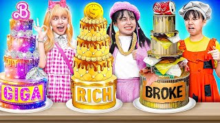 Poor Vs Rich Vs Giga Rich Kid In Cooking Challenge  Funny Stories About Baby Doll Family