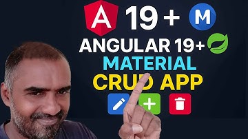 Angular 19 Material CRUD | Full Project with Source Code