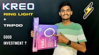 Kreo Halo Ring Light & Tripod Stand Unboxing & Review (Complete Guide & Installation) |