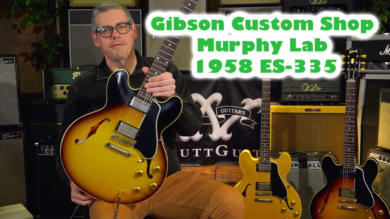 Gibson Custom Shop Murphy lab 1958 ES-335 Demo - YouTube