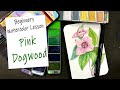 How to Paint a Watercolor Dogwood Flower - Beginners Ink and Wash