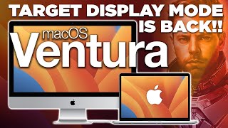 Mac OS Ventura TARGET DISPLAY MODE IS BACK!! Using an old iMac as a monitor OCLP