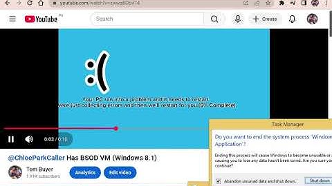 My video Has BSOD VM