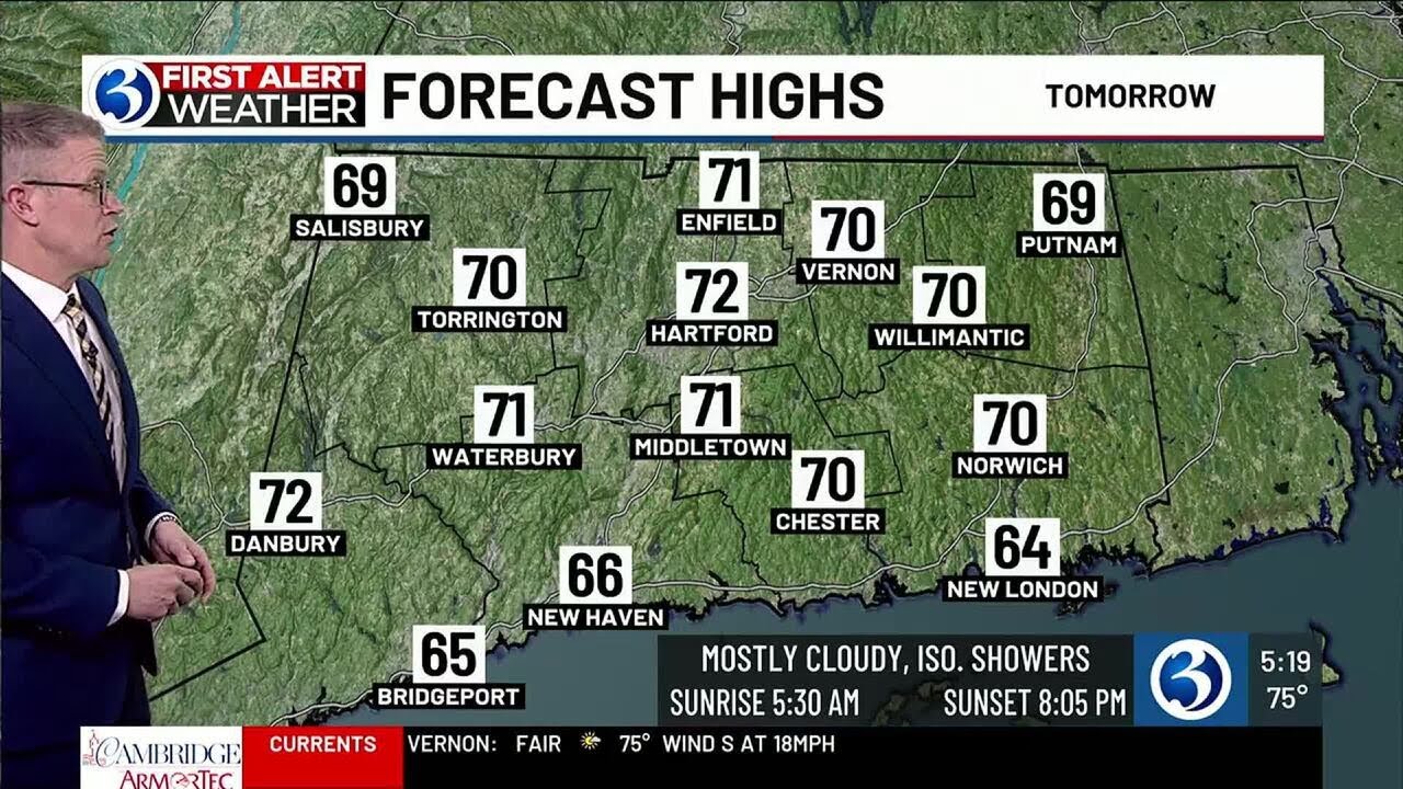 FORECAST: Wednesday to be mostly cloudy, isolated showers possible ...