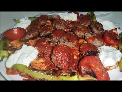 Evde Köfte İskender Tarifi 🔝 Pideli Köfte Nasıl Yapılır