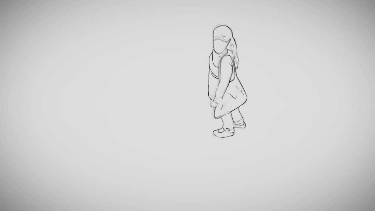 Line animation for a short film - Work In Progress