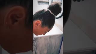 DIY Faux Marble Epoxy Bathroom Sink Countertop