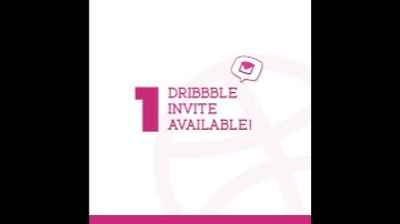 Dribbble invite motion banner