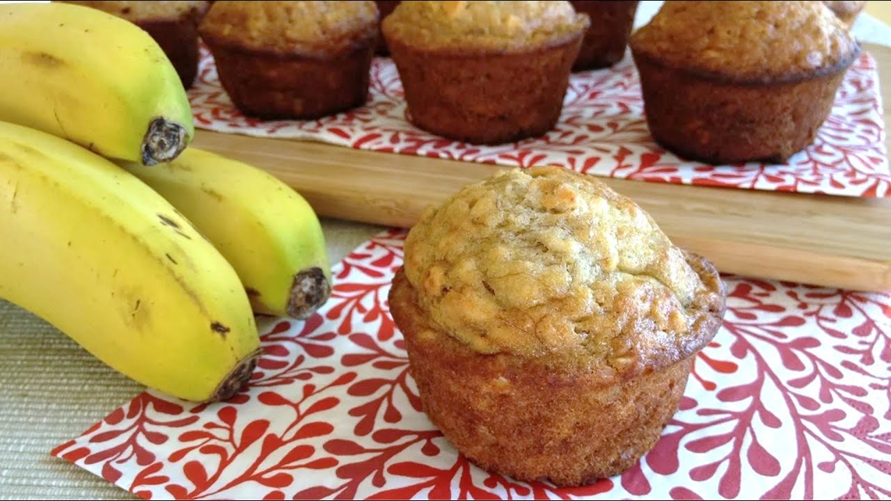 Muffins de Plátano y Avena YouTube