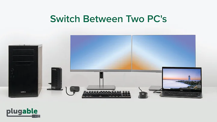 How to share a docking station between two computers with the Plugable Sharing Switch