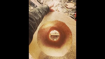 Building a natural log hive. bee keeping