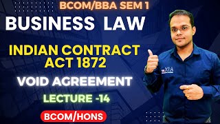 Business Law | Indian Contract Act,1872 | B.Com/BBA | Void Agreement