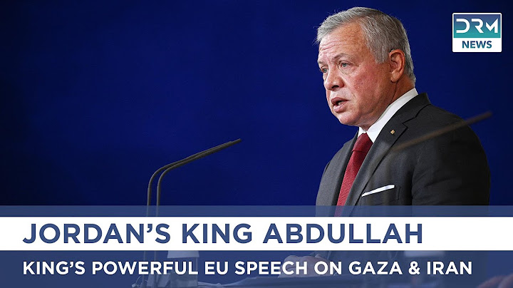 Jordan’s King Abdullah Addresses EU Parliament on Israel's War in Gaza & Iran | Full Speech | AC1E