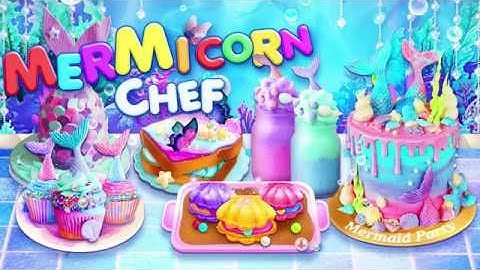 Unicorn Chef: Mermaid Mermicorn Girl Cooking Games