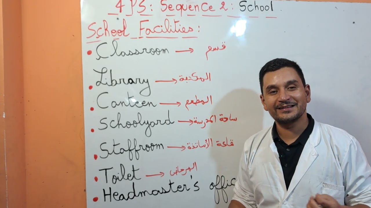 السنة 4 ابتدائي لغة انجليزية [ درس المدرسة School Facilities ]