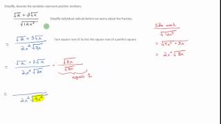 Rationalizing a Denominator with One Term