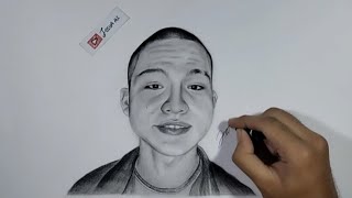 Speed Drawing - Menggambar Wajah Celos ( Botak Tiktok ) Menggunakan Pensil