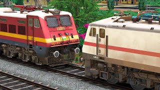 WAP4 to WAP7 LOCOMOTIVE CHANGE | BUMPY RAILROAD | Train Simulator | Railworks 3 | NTG GAMING