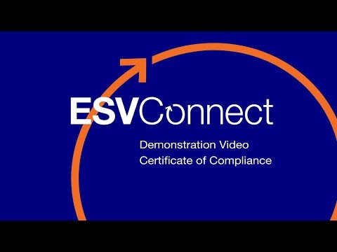 ESVConnect—Certificate of Compliance