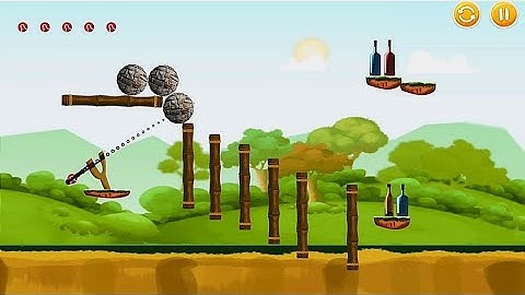 Knock Down Bottles | Bottle Shooting Game | Bottle Shoot Slingshot Game | Android Gameplay