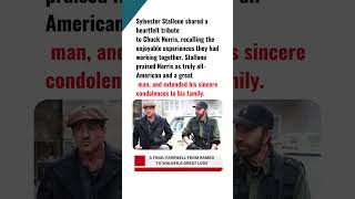 An Emotional Farewell from Sylvester Stallone to Chuck Norris! “It Was an Honor to Work with Him”