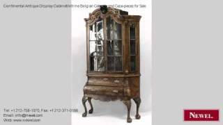 Continental Antique Display Cabinet/vitrine Belgian Cabinets http://www.newel.com - Newel.com: Continental Antique Display Cabinet/vitrine Belgian Cabinets and Case-pieces for Sale (Newel