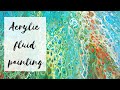 Acrylic fluid painting tutorial | Dirty pour technique