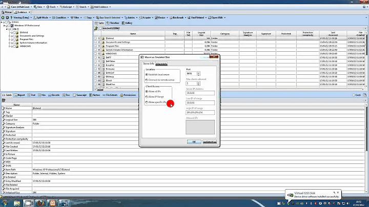 Discover how to mount an emulated disk using EnCase.