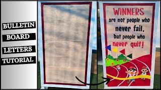 How to Make Bulletin Board Letters Easily | Party Banner Letters DIY | Techniques Revealed!