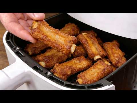 Crispy Air Fryer Pork Ribs! A new recipe everyone's talking about!