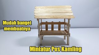 Cara Membuat Miniatur Pos Kamling Pos Ronda Dari Stik Es Krim
