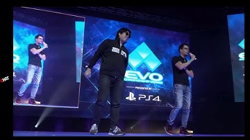 BlazBlue Cross Tag Battle 2.0 announcement reaction at EVO (With buddies)