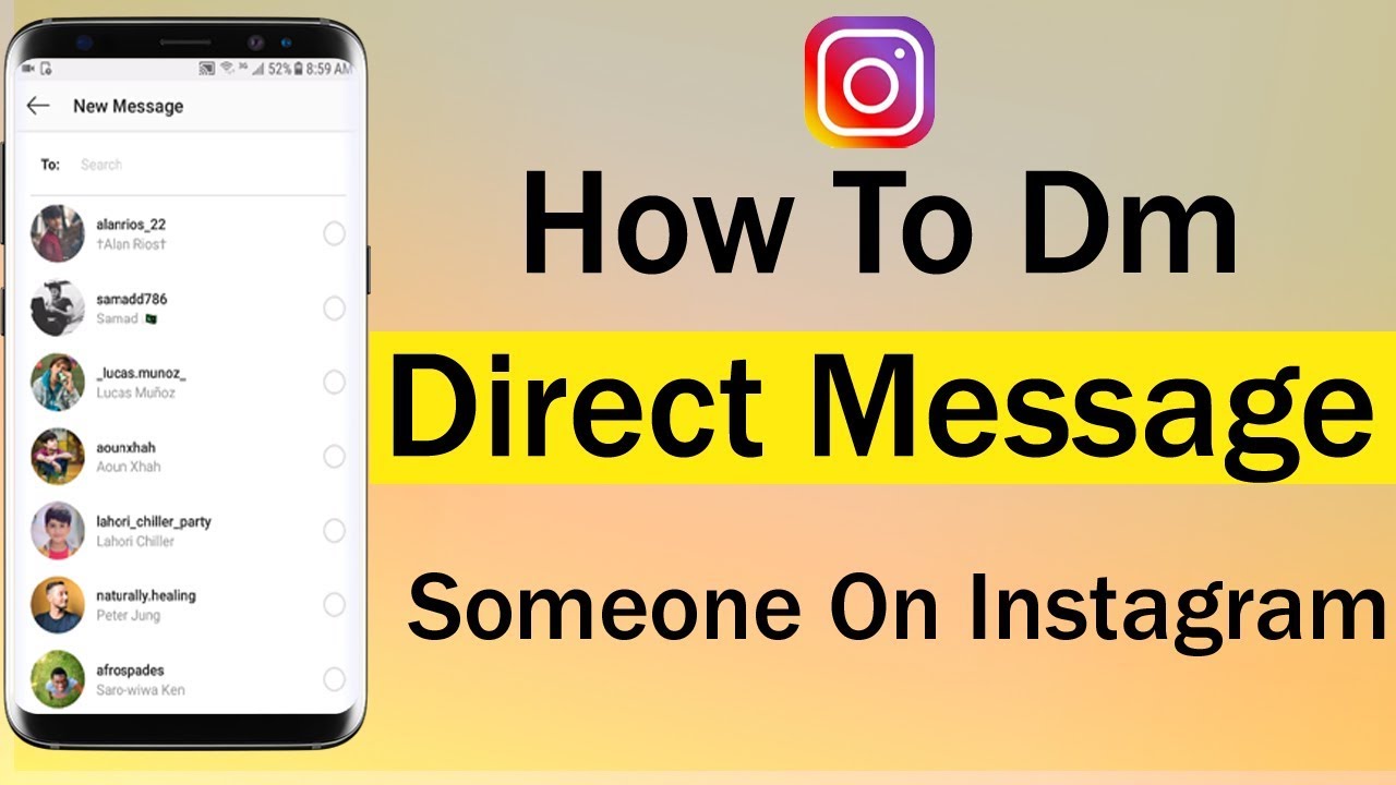 How To Dm Direct Message Someone On Instagram 2018 - YouTube