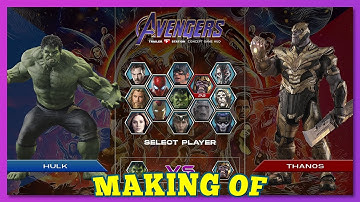 The Making of : Concept Game UI for "Hulk vs Thanos Gameplay Video"