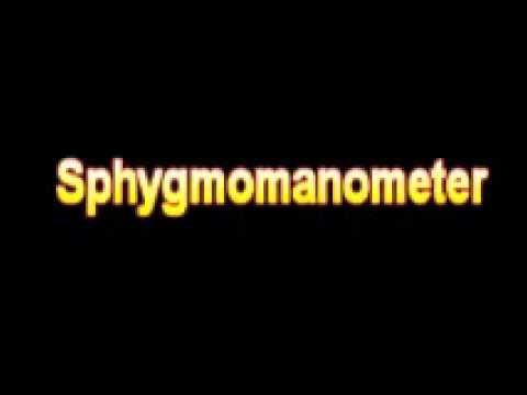 What Is The Definition Of Sphygmomanometer Medical School Terminology Dictionary