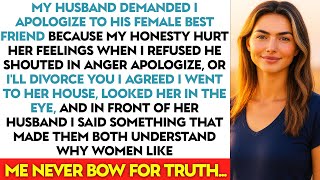 MY HUSBAND DEMANDED I APOLOGIZE TO HIS FEMALE BEST FRIEND BECAUSE MY HONESTY HURT HER FEELINGS...