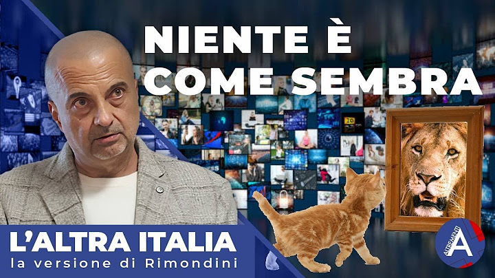 NIENTE È COME SEMBRA. Con Lamberto Rimondini.