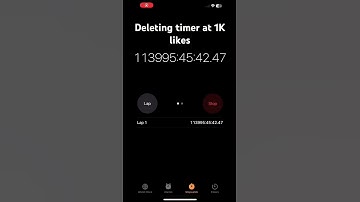Deleting the timer at 1,000 LIKES.