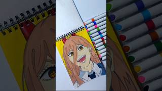 I tried to draw Power from chainsaw Man #short #art #anime #animeart