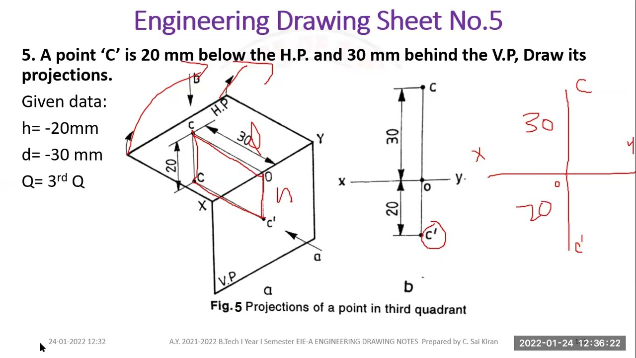 Projection of Points Problems 5 YouTube