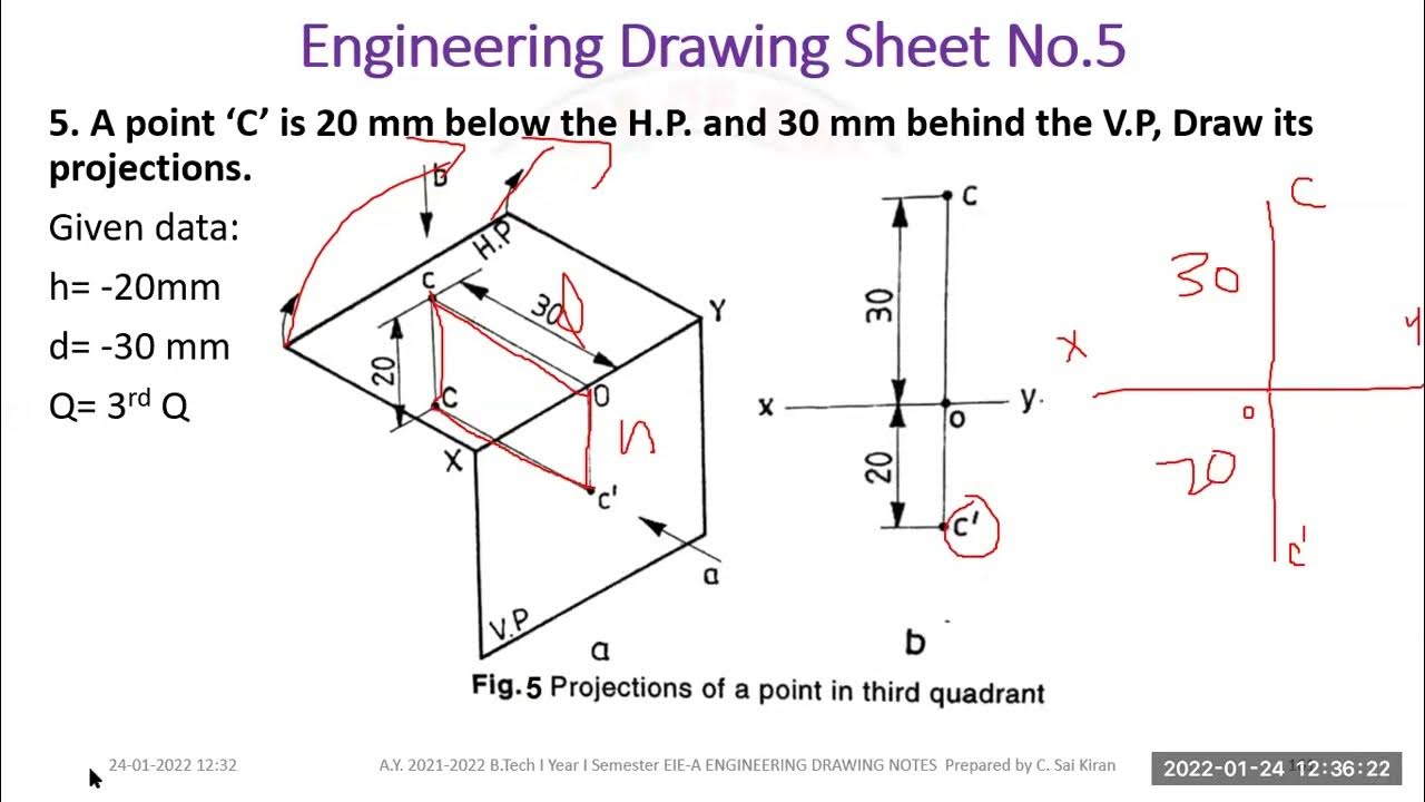 Projection of Points Problems 5 YouTube