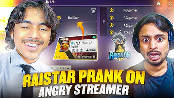 Raistar Prank on Angry Streamer With Real Account😱 He Call Me Pannel User😡 1 vs 4 - Garena freefire