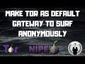 How to make tor as default gateway in Kali Linus ( 2018 ) #darkweb #tor