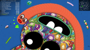 WormsZone.io Slither Snake Trolling / 2,000,000+ Score Top 01 World Record Worm Zone io Gameplay